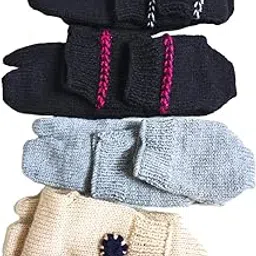Women Handmade Knitted Woollen Socks (Size Standard)-image-0