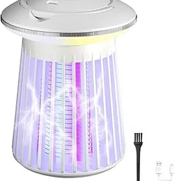 HASTHIP® 2 in 1 Electric Mosquito Swatter High Voltage RGB UV Mosquito Trap Lamp Swatter Hanging Mosquito Lamp with Folding Handle Light Cordless Desk Mosquito Trap Lamp-picture-30