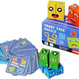 Kidoyz Emoji Cube face Change Game for Kids | Learning Educational Emotion Change Blocks, Expressions Puzzles Toy with 16 Cube - Multicolor(SPVL_4)-picture-11