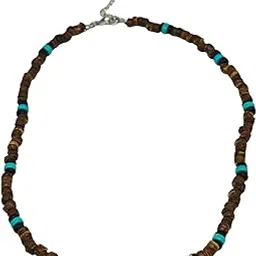 the men thing RUSTIC WAVE - 8 mm Beaded Necklace for Men and Boys (20 inches with adjustable cable chain)-picture-35