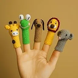 Funkrafts Handmade Crochet Finger Puppets Set for Fun Learning | Finger Puppets | Educational Toy | Learning Toy (FUNTOYFP12)-image-14