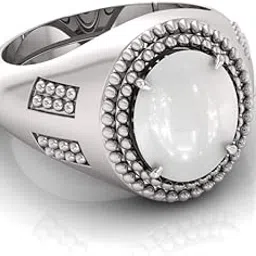 7.25 Ratti Moonstone Original Stone Adjustable Ring For Men And Women With Lab Certified A-14-picture-38