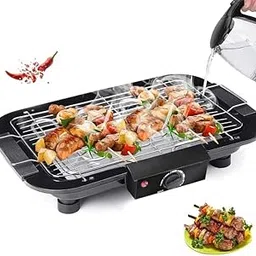 2000 Watt Electric Barbecue Grill Smokeless Portable Adjustable Temperature Control Indoor and Outdoor barbeque grill for home Removable Water Filled Drip Tray-picture-12