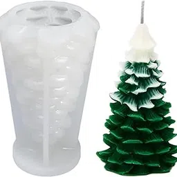 Silicon Christmas Tree Candle Wax Mold for Resin, Soap, DIY Fancy Aromatherapy and Soy Wax Candles (BI-182 X'Mas Tree)-image-79