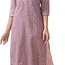 kami kubi Straight Kurta with Piping Detailing on Neck, Sleeves and Side Slits.-picture-12