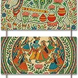 Artvibes Modern Indian Art Wooden Wall Hanging Decoration Item | Wooden Decor For Home | Living Room | Gift | Decorative Item For Home Wall | Wooden Wall Hanging Decor | Signs & Plaques (WH_9430N)-image-31