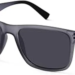 ockhi Auralite Matte Grey Polarized Square Sunglasses-picture-31