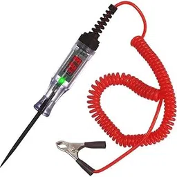 ATOZSHOP11 Automotive Test Light, LED Digital Circuit Tester, DC 3V-48V Auto Electric Tester Pen Tool with Extended Spring Wire for Checking Vehicle Car Truck Motorcycle Fuses and Battery-image-1