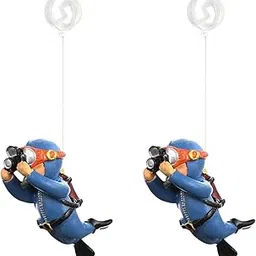 Foodie Puppies Aquarium Resin Cute Diver - (Reef Diver - Pack of 2) Cute Little Diver Decoration for Home Office, Creative Fish Tank Accessories, Decorations, Marine Landscaping-picture-10