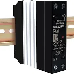 LCLCTC Din Rail Solid State Relay with Heat Sink DC to AC, 40A, Ssr (Dc to Ca 40A)-image-21