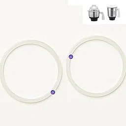 Mixer Medium Jar Lid 11 cm Diameter Silicon white colour Gaskets/Rubber/Washer/Belts Replacement Parts Pack of 2 Numbers-picture-31