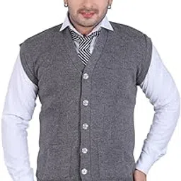 jubination Wool Cardigan Mens & Boy Sleeveless Front Open/Cardigan/Jacket Size 38, image 1