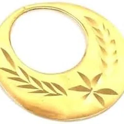 ridvik 1 Micron 22K Gold Plated Nattiyan Earring For Men's Panjabi Boy | Gold Plated Brass Material Golden Hoop Studs Earring Bali For Mens Fashion's Birthday Gifting All Festive Events & Occasions (1 Piece) (Design-3)-picture-10