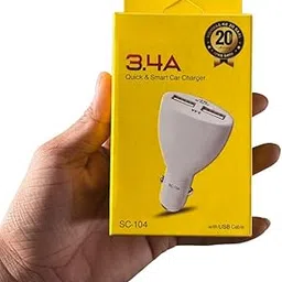 65W, 3.4A Quick Car Charger, Dual USB Port, 65W Fast Charging Adapter, SC-104-picture-23