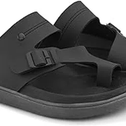 stanphord Men's Grippygo Slippers Casual Toe Ring Sliders Comfortable Lightweight Slip-On Flip Flop for Boys & Gents with Buckle-picture-42