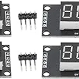 Digital LED Display Module, 4 Sets 4 Digit 7 Segment Digital Tube Display Module Drive Chip LED 0.36in Display Module, Single Board Computers (Red MRA110G)-picture-32