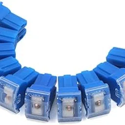 XKHLQLPEF 10Pcs 100A Blue Plastic Roof Shape Female PAL Cartridge Fuses for Cars Vehicle-picture-24