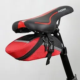 Kraptick Cycle Bag Waterproof Lightweight for Bikes, Fits as Cycle Frame Bags, Bicycle Saddle Bags, Bike Handlebar Bag – Multi-Use Cycling Pouch and Bicycle Storage Bag (Red)-picture-13