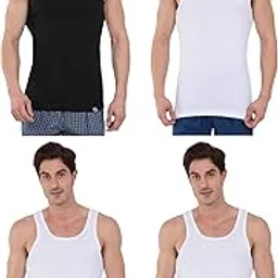 jockey Men U Neck Sleeveless Racer Back Regular Fit Vest - Pack Of 4 (#9922_Colorcode146_Large), Assorted-picture-23