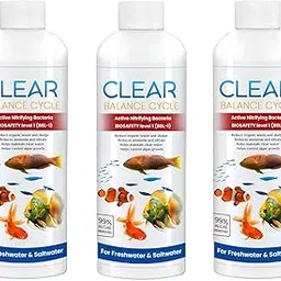 Fill Automatic Fish Tank Cleaner Liquid Clear Balance Cycle Suitable for Fresh and Salt Water Aquarium and Fish Tank 100ML Each (Pack of 3)-picture-21
