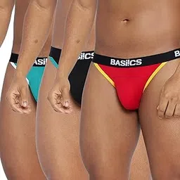 la intimo BASIICS Thigh High Briefs for Men Innerwear | Briefs Underwear for Men (Pack of 3)-picture-35