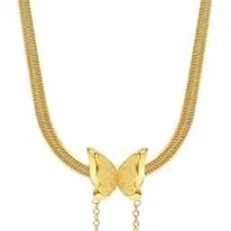 designs & you Gold Plated Stainless Steel Anti Tarnish Butterfly Pendant Necklace (DY-PS-26453)-picture-38
