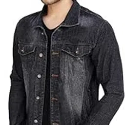 hozie Mens Jean Denim Jacket,Casual Slim Fit Jacket-picture-49