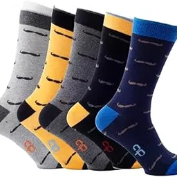 adam phillip Cotton Socks for Men, Boys Formal Calf Length Socks (Pack of 5)-picture-27