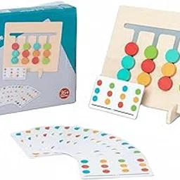 BrightX™ Wooden Sorting Puzzle Board | Circle Color & Animal Sorting Game with Flash Cards | Educational Toy for Toddlers | Matching Brain Teaser Game-picture-13