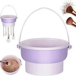 Zorzel Makeup Brush Cleaner Mat, 3-in-1 Makeup Brush Cleaning Bowl, Portable Makeup Brush Cleaning and Scrubbing Tool with Organizer and Brush Drying Shelf-picture-31