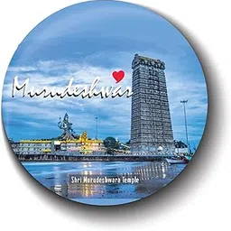 PEACOCKRIDE Love Murudeshwar I Shri Murudeshwara Temple I Murdeshwar I Karnataka I KA I Souvenir I Travel Memories I Fridge Magnet (Multicolor, 75mm)-image-65