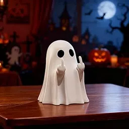 Halloween Ghost Figurine - Spooky Resin Ghost Statue, Funny Cute Ghost Ornaments for Halloween Decorations, Porch and Indoor Home Office Desk Decor, Christmas,New Year’s Gifts-picture-12