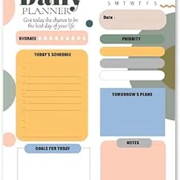 anujarusiya VibeSync Planner Notepad - 60 Tear-Off Sheets, 120 GSM Paper | Daily To-Do List, Habit Tracker, Organizer for Tasks, Priorities, & Goals-image-13