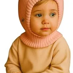 krystle Kids Winter Knitted Balaclava Hat with Cute Bear Ears – Warm Woolen Cap for Boys & Girls (Multicolor,1-4 Years)-picture-14