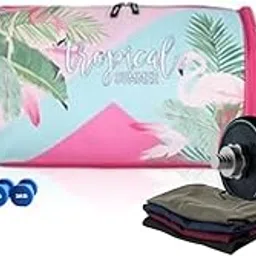 Echo Boomers Tropical Flamingo Pink Duffel Bag - Beach Vibes for Summer Adventures-picture-25