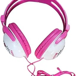 MPS MY PARTY SUPPLIERS® Hello Kitty Pink Headphones for Girls 3.5mm Stereo Folding Headband Over The Ear Headphones with Built in in-line Microphone Children Earphones (Hello Kitty)-image-33
