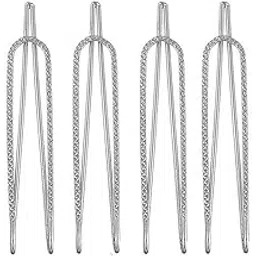 vama FASHIONS Silver Clip on Safety Sari Sadi Clip Brooch Waist Pleats Pallu Saree pins for women-picture-25