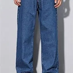 rabezo denim Loose Fit Mid Rise Dark Blue Men Denim Jeans (RBZ-10-101)-picture-15