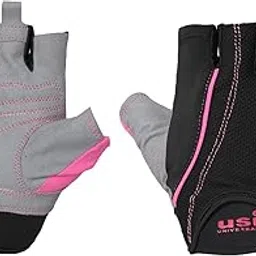 USI UNIVERSAL Gym Gloves, 733M Monarch Fitness Gym Gloves For Men & Women, Workout Powerlifting Gloves, Microfiber, Polyester, Elastane, Foam Construction (Small, Black/Pink)-picture-28