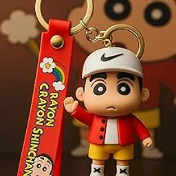 vetocity Limited Edition Shinchan Keychain with Premium PVC Strap| Stylish Bag Charm for Boys, Girls & Shinchan Fans|Best Gift for Rakhi & Birthday || image 1