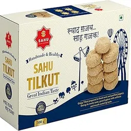 SAHU GAJAK BHANDAR Tilkut Gajjak 500g | Tilkatri | Jaggery Sweets | Authentic Rajasthani Gazak | No Added Preservatives | Traditional Indian Sweet-picture-15