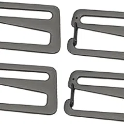 fabloft 4Pcs Strap Belt Buckle with Open Lock Adjustable for Clothing Hiking Webbing Gray-picture-26