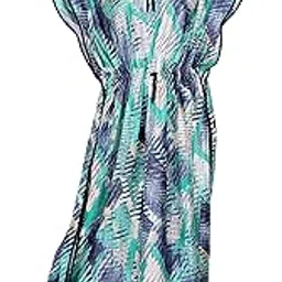 bailey sells Women's Satin Printed Kaftan Nighty Maxi Nighty for Women (Free Size)-picture-10