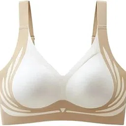 Eco-Friendly Anti-Bacterial Seamless Push-Up Bra – Breathable, Wireless, Padded Lingerie for Women with Lift & Comfort| White-picture-14