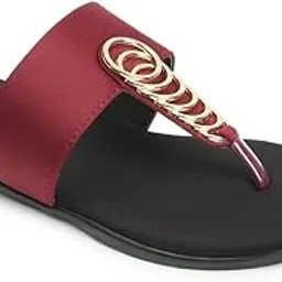 retro walk Embellished Open Toe Flats | Stylish Synthetic Slip-On Fashion Sandals Comfortable for Women & Girls-picture-12