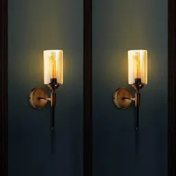 ABN Decor Lighting Neo Modern Uplight GoldBlack Lamp Wall Light for Living Room Modern/Wall Lamps for Bedroom/for Living Room/Wall Lights for Home Decoration (Pack of 2)-image-22