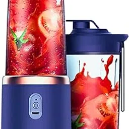EcoVault Portable Blender Electric Juicers | Fruit Mixers USB Rechargeable Smoothie| Mini Personal Juicer 6 Blades 3Gears With 1500 mAh Rechargeable Battery | Smoothie Blender | BPA Free-picture-19