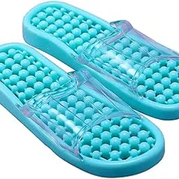 divik Health Care Chappal Slipper Slimming Spa Massage Bathroom Slipper Plastic Pain Relief Therapy Acupressure Slippers for Men and Women (1Pcs)-picture-46
