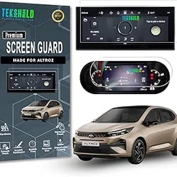 Tek Shield {2 COMBO PACK} Screen Guard Protector TATA ALTROZ Facelift 2025-Running || 10.25-inch INFOTAINMENT [Thin Corners] + 7-inch INSTRUMENT CLUSTER Protector || HD Clarity, Bubble Free, Unbreakable [Not a Tempered Glass] (2 Pack Combo)-picture-27