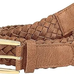 jainsons pet products Jainsons ARTIFICIAL LEATHER CASUAL BROWN BRAIDED BELT FOR WOMEN-picture-46